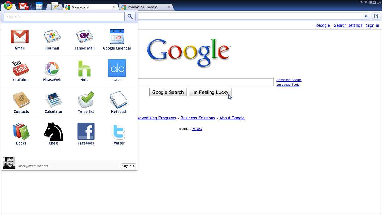 google-OS-App-Menu Google OS App Menu