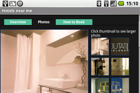 3.hotels android tab2 fotos Android applications list for local search [GPS & AR]