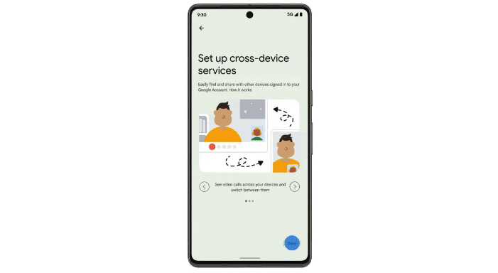 cross device services screen on android device